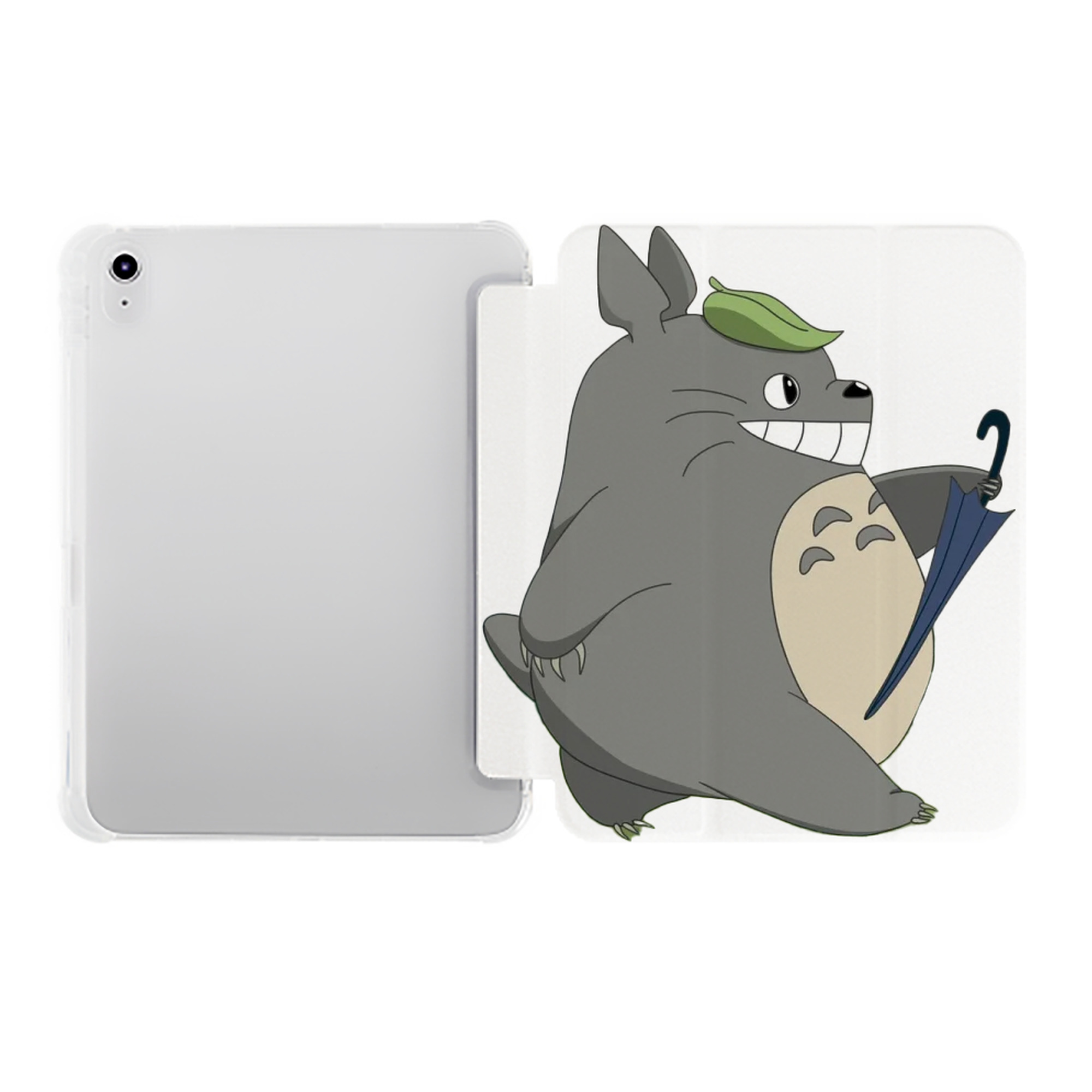 （画像用） となりのトトロ 草壁メイ 草壁サツキ My Neighbor Totoro Satsuki Kusakabe Mei Kusakabe IPad ケース ペン収納付き 三つ折りスタンド PUレザー×シリコン 対応機種9.5/10.5/10.9インチ